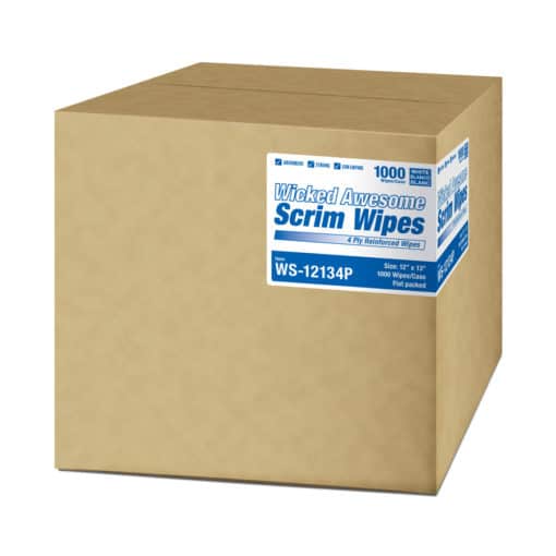 Wicked Awesome 4-Ply Scrim Wipers Packaging