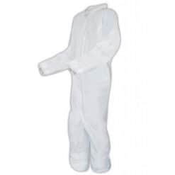 Sunrise Industries Coverall, Elastic Wrists & Ankles, Zipper Front