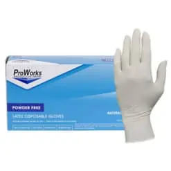 ProWorks® Natural Latex Industrial Disposable Gloves, 5 mil (HOS-GL-L105)